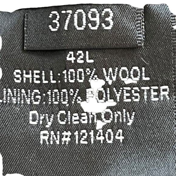 Bachrach 100% Wool Plaid Taupe Brown 2 Button Suit Jacket Blazer sz 42 Long 42L - Picture 15 of 16